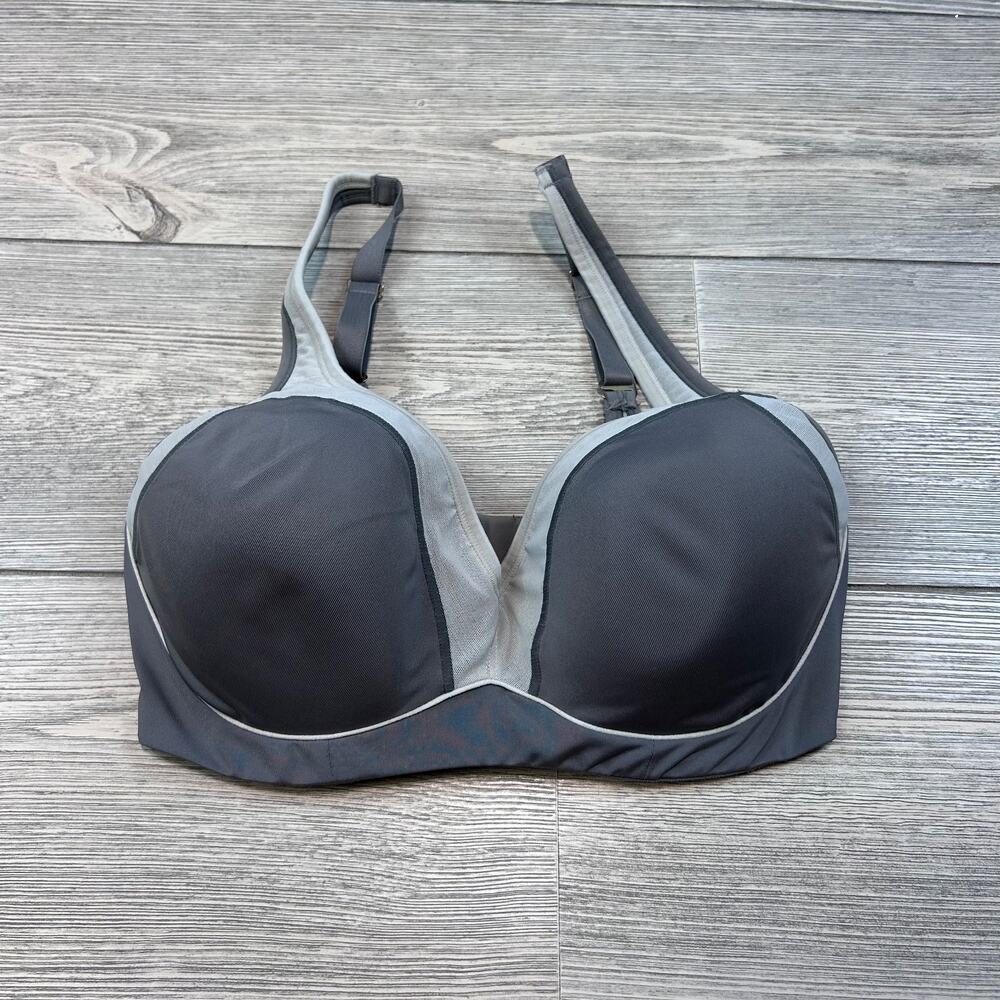 Natori Zen Contour Convertible Sports Bra Feather Grey 32DDD EUC - Picture 5 of 7